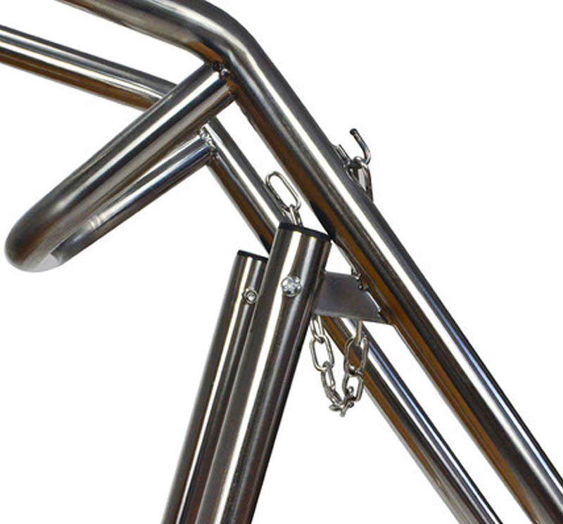 Chariot porte-bouteille d'oxygÃ¨ne en inox mÃ©dical MK-S35