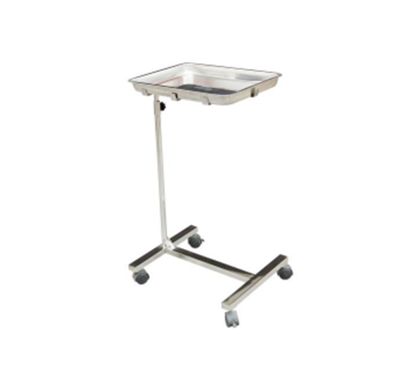 Table mayo en inox avec roulettes et rÃ©glable en hauteur MK-S22