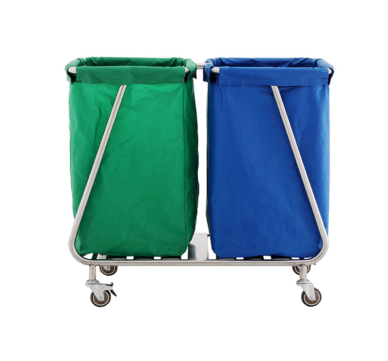Chariots pour linge double usage en inox MK-S14