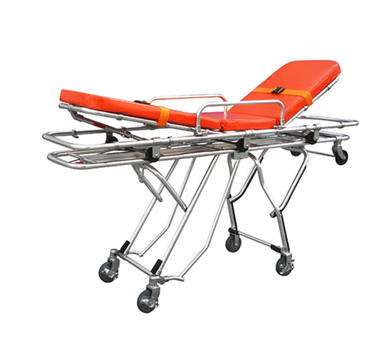 Brancard pour ambulances avec dossier rabattable YA-AS03