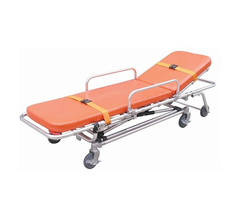 Brancard pour ambulances avec roues et dossier YA-AS04
