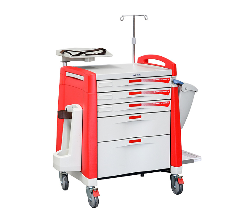Chariot d'urgence en abs pour mÃ©dicament MK-P01