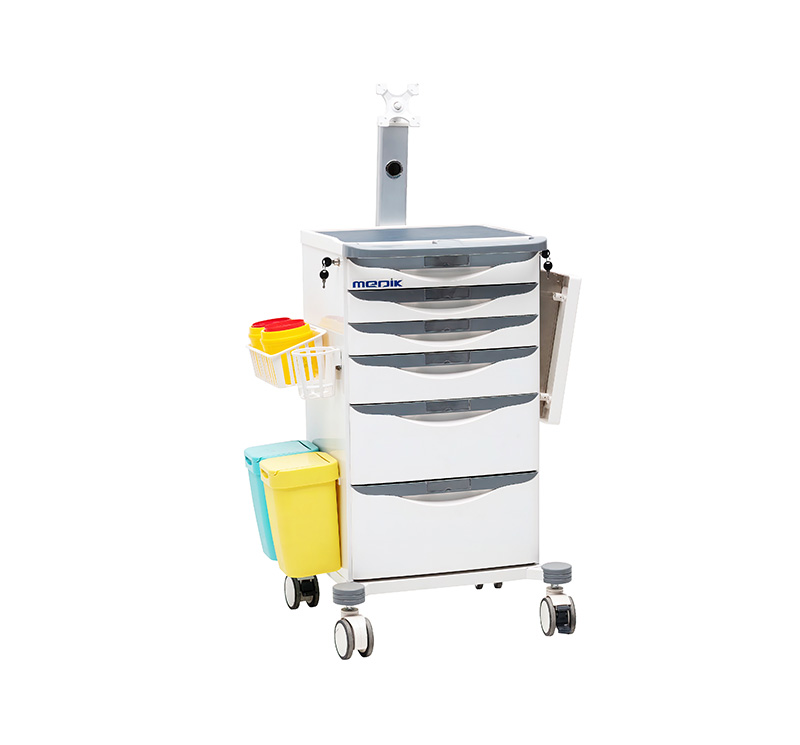 Chariot informatique avec tiroir MK-PC06