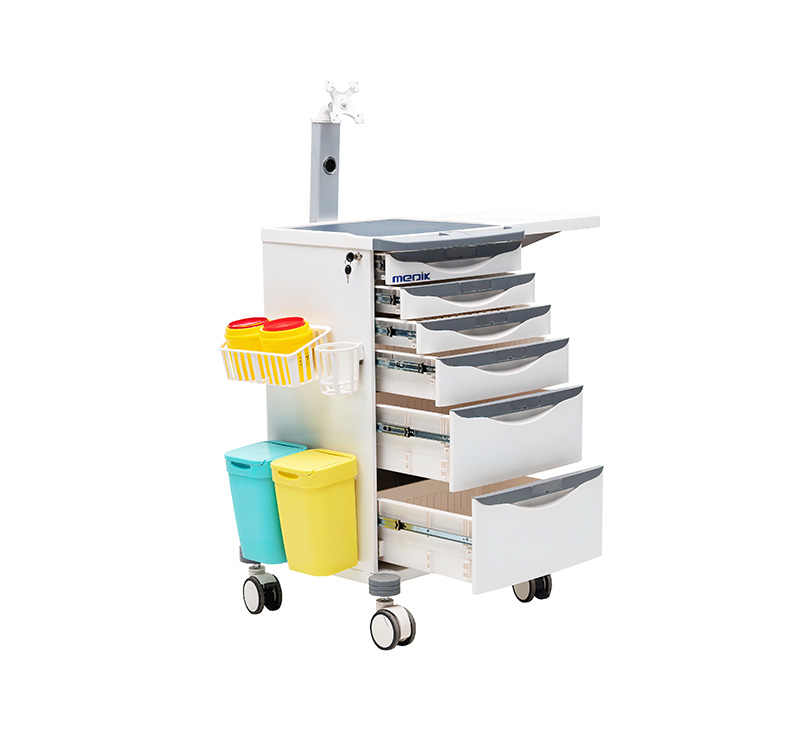 Chariot informatique avec tiroir MK-PC06
