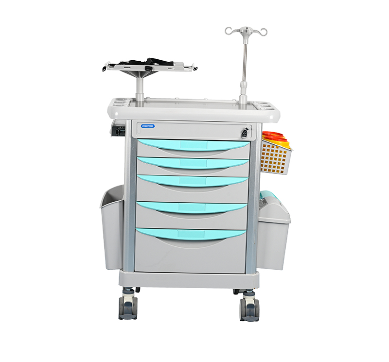 Chariot d'urgence complet 5 tiroirs MK-P29