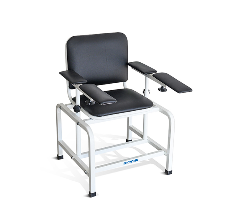 YA-DS-M04B Lab Series Padded Blood Draw Chair with Flip Arm