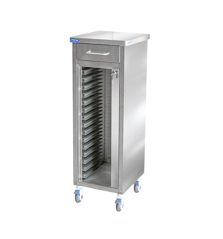 MK-S12 Stainless Steel  Medical record trolley
