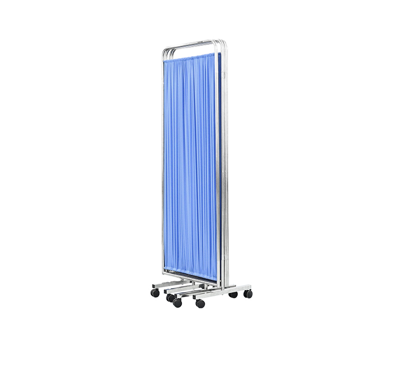 MK-N01 Hospital Folding Stainless Steel 4-Part Ward Screen
